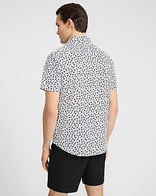 Mini Floral Wrinkle-Resistant Everyday Performance Short Sleeve Dress Shirt - image 3