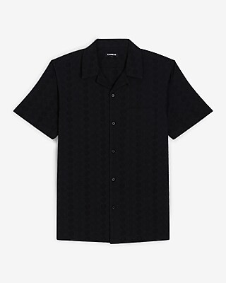 Embroidered Short Sleeve Shirt | Express
