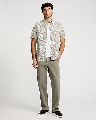 Mini Floral Short Sleeve Cotton Soft Wash Shirt