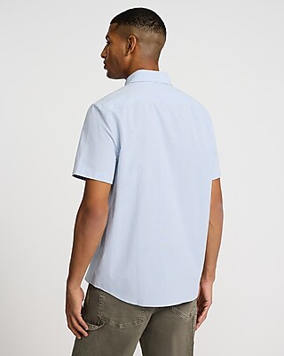 Gingham Short Sleeve Cotton Soft Wash Shirt