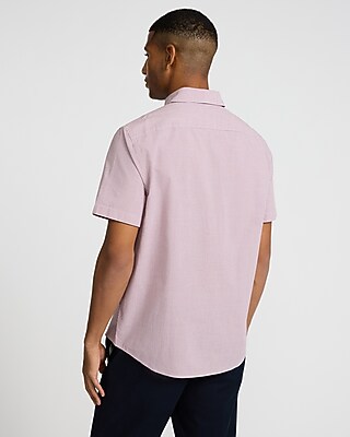 Gingham Short Sleeve Cotton Soft Wash Shirt