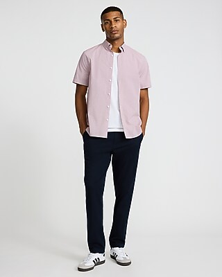 Gingham Short Sleeve Cotton Soft Wash Shirt