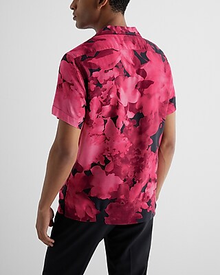 Floral Rayon Short Sleeve Shirt