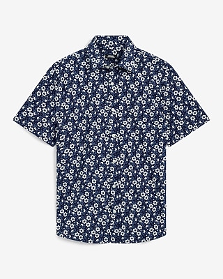 Floral Stretch Modern Tech 1MX Dress Shirt