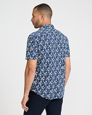 Floral Stretch Modern Tech 1MX Dress Shirt