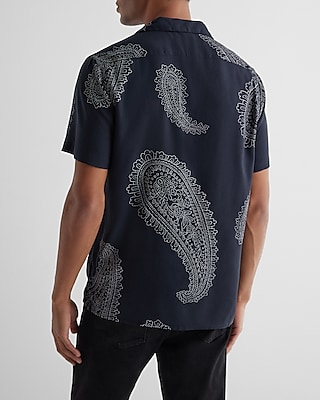 Paisley Rayon Short Sleeve Shirt