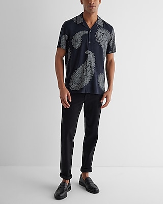 Paisley Rayon Short Sleeve Shirt