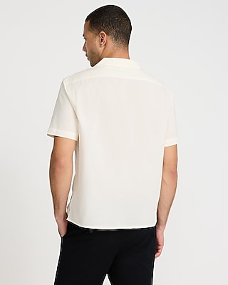 Embroidered Bandana Print Cotton Short Sleeve Shirt