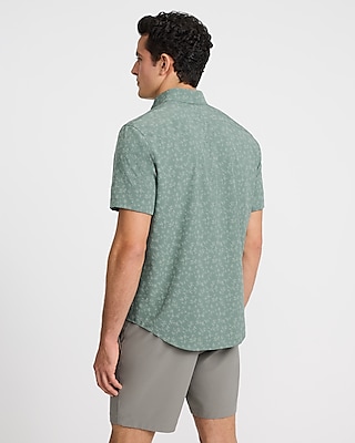 Mini Floral Wrinkle-Resistant Everyday Performance Short Sleeve Dress Shirt