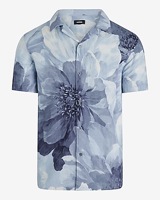 SS STONY LINEN JORDAN PAINTED FLORAL:BLUE FOG:XXL TALL