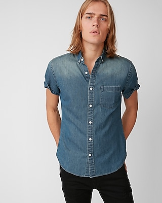 short sleeve shirt with jeans