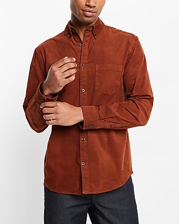 Emporio Armani Cotton Shirt in Red for Men Mens Clothing Shirts Casual shirts and button-up shirts 