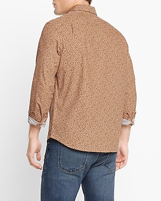Ditsy Floral Stretch Corduroy Shirt