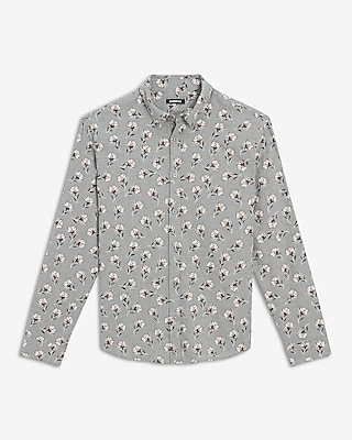 Floral Stretch Flannel Shirt