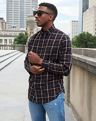 mens plaid pants outfit