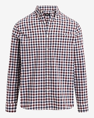 Plaid Check Cotton Soft Wash Shirt