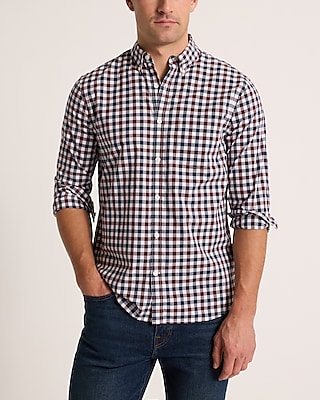 Plaid Check Cotton Soft Wash Shirt