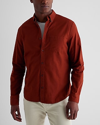 Solid Stretch Oxford Shirt