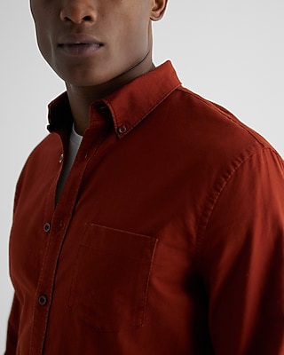 Solid Stretch Oxford Shirt