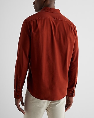 Solid Stretch Oxford Shirt