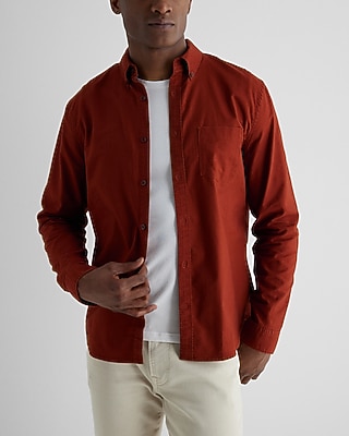 Solid Stretch Oxford Shirt