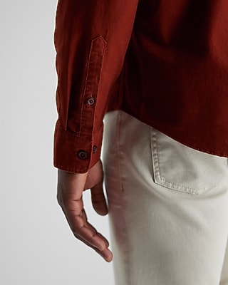 Solid Stretch Oxford Shirt