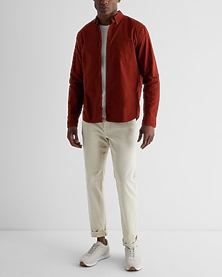 Solid Stretch Oxford Shirt
