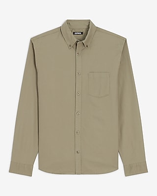 Solid Stretch Oxford Shirt