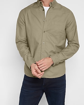 Solid Stretch Oxford Shirt
