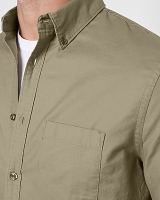 Solid Stretch Oxford Shirt