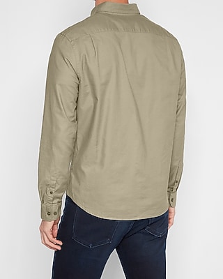 Solid Stretch Oxford Shirt