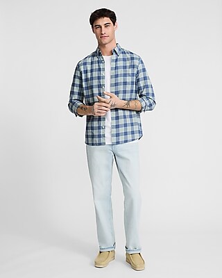 Plaid Cotton Soft Wash Shirt