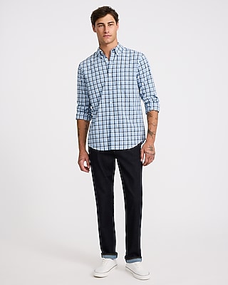 Textured Grid Plaid Shirt - image 4