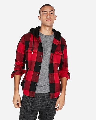 express flannel hoodie