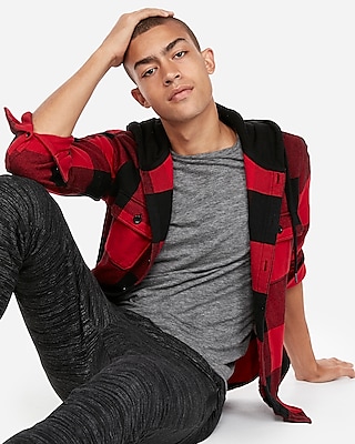 express flannel hoodie