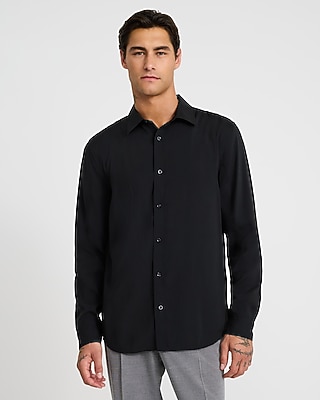 Sueded Textured Long Sleeve Shirt