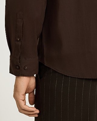 Sueded Textured Long Sleeve Shirt