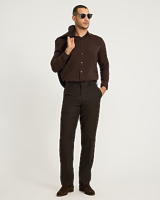 Sueded Textured Long Sleeve Shirt