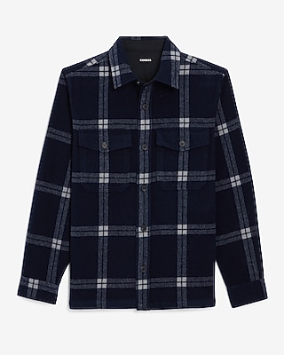 LS JOEY POLY WOOL SHIRT JACKET ORDAN PLAID-8177:ENSIGN:XS