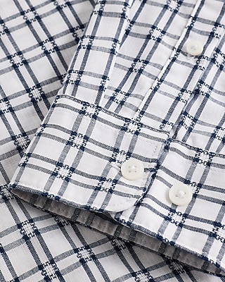 Textured Dobby Plaid Cotton-Blend Shirt