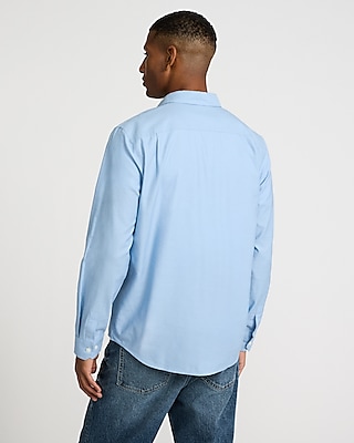 Cotton-Blend Buttoned Pocket Shirt