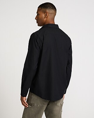 Cotton-Blend Buttoned Pocket Shirt