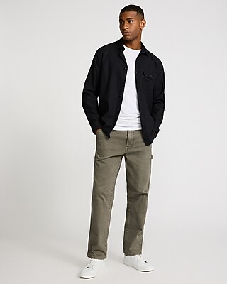 Cotton-Blend Buttoned Pocket Shirt