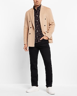 Geo Print Stretch Corduroy Shirt