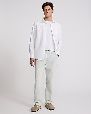 Buttoned Pocket Cotton Soft Wash Shirt