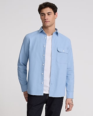 Buttoned Pocket Cotton Soft Wash Shirt