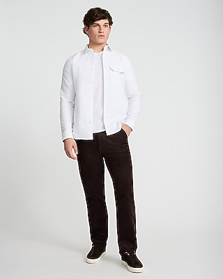Chest Pocket Cotton Oxford Shirt