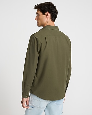 Chest Pocket Cotton Oxford Shirt - thumbnail 8
