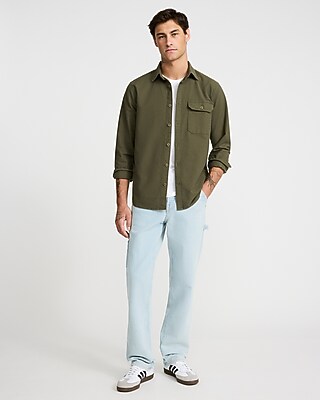 Chest Pocket Cotton Oxford Shirt - thumbnail 9