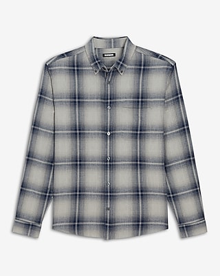 Plaid Stretch Flannel Shirt
